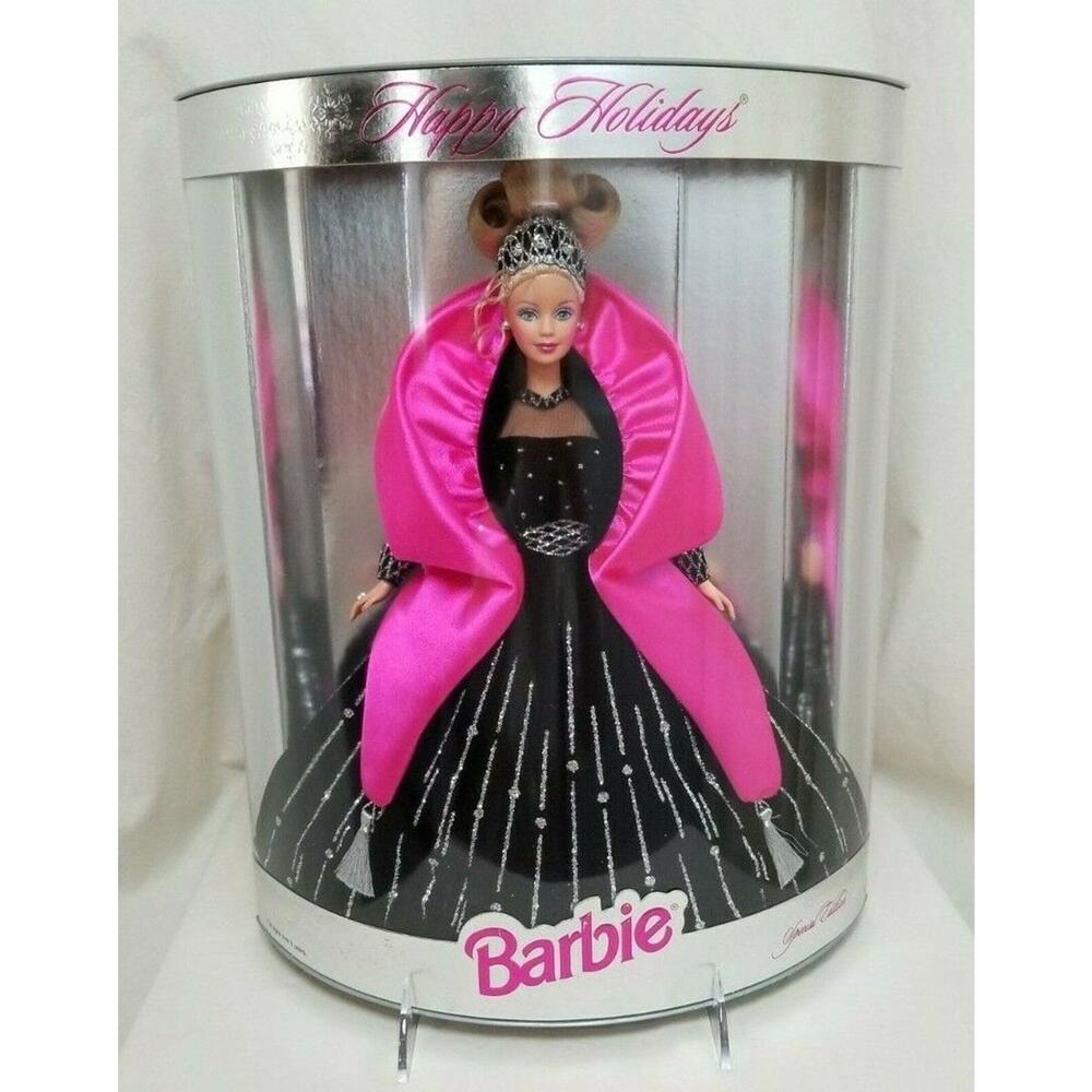 Vintage 98 Barbie Doll SPECIAL EDITION Rare 20200 Pink Black Silver Nostalgia